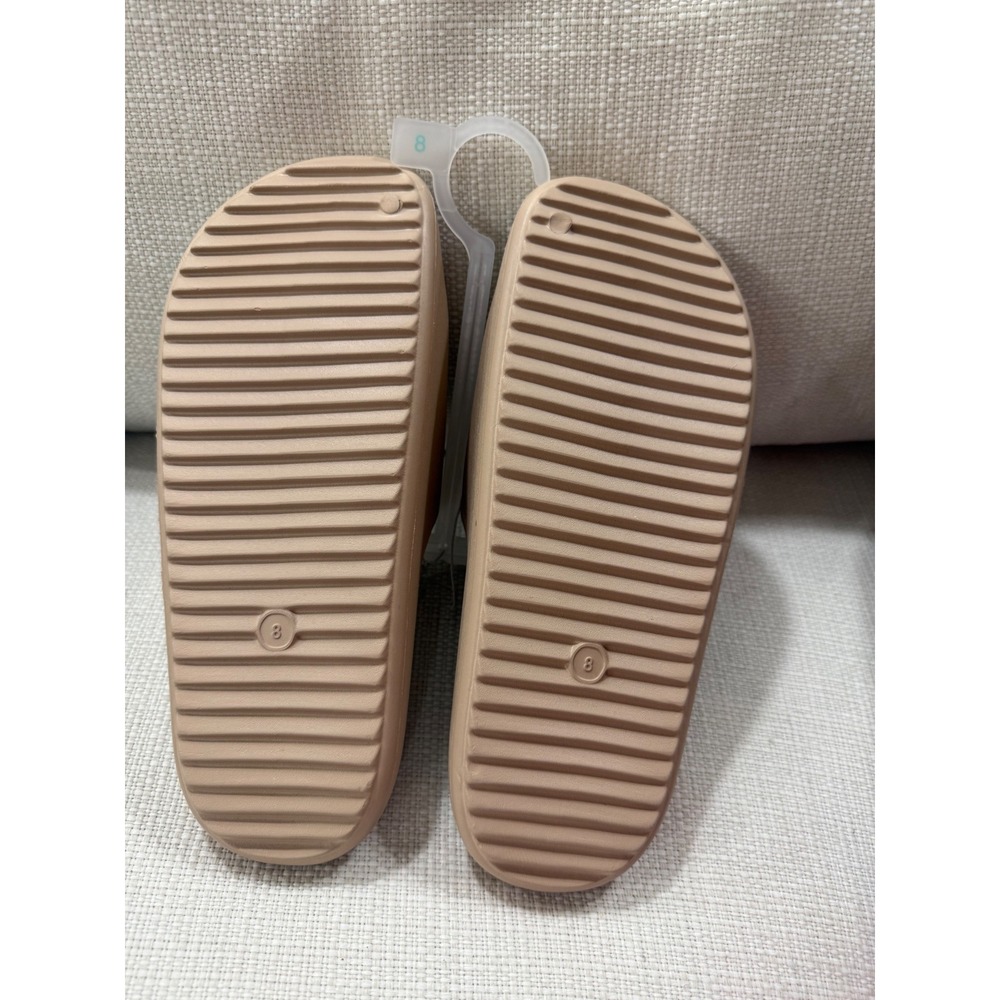 Wild Fable Robbie Womens Tan Slide Sandals Size 8 Open Toe Slip On NWT - Picture 3 of 4